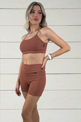 Top Maitê Marrom IB SPORT