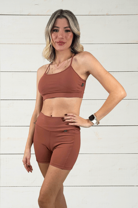 Top Maitê Marrom IB SPORT
