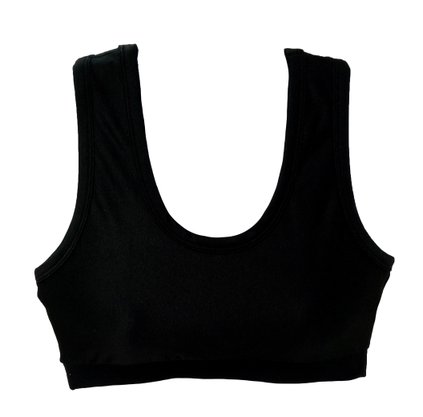 Top Nadador Texturizado Preto
