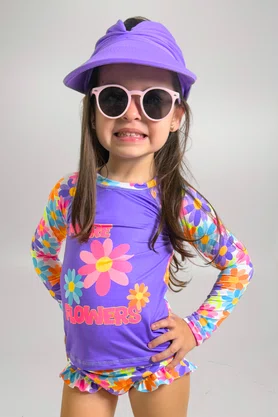 Viseira Turbante Infantil Ametista