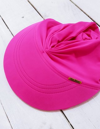 Viseira Turbante Com Proteção UV Rosa Pink