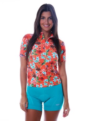 Bermuda Para Ciclismo Feminina Azul Turquesa