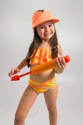 Conjunto Infantil Babados Coqueiros