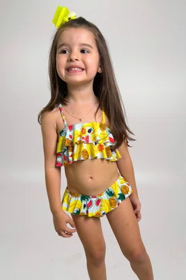 Conjunto Infantil Babados Frutinhas