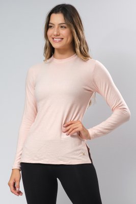 Blusa Melange Salmão