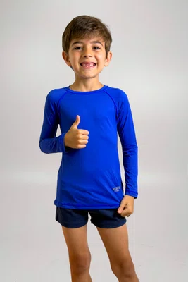 Blusa Infantil Proteção UV Azul Royal IB SPORT