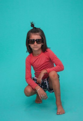 Blusa Infantil Proteção UV Laranja IB SPORT