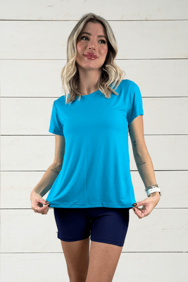 Blusa Olívia Azul Turquesa IB SPORT