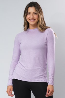 Blusa Melange Lavanda