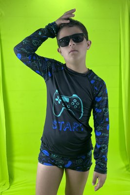 Blusa Infantil Com Proteção UV Game
