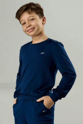 Blusa Térmica Praxis Infantil Azul Marinho