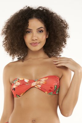 Sutiã Biquíni Zimbros Vermelho Floral