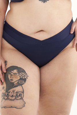 Calcinha Armação Plus Size Azul Marinho