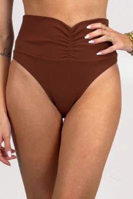 Calcinha Biquíni Cancún Choco Textura