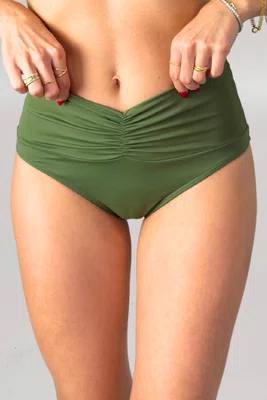 Calcinha Biquíni Cancún Verde Musgo