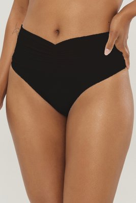 Calcinha Biquíni Cancún Preto Textura