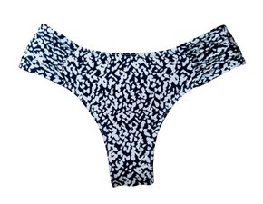 Calcinha De Biquíni Trancoso Animal Print Azul