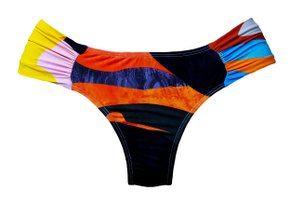 Calcinha De Biquíni Trancoso Estampa Laranja