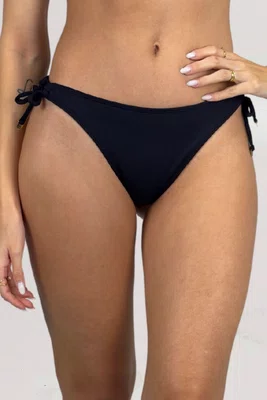 Calcinha De Biquíni Daniela Preto Textura