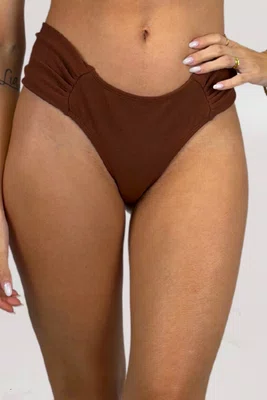 Calcinha De Biquíni Noronha Choco Textura