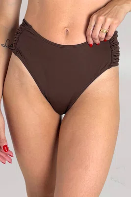 Calcinha De Biquíni Praia Brava Marrom