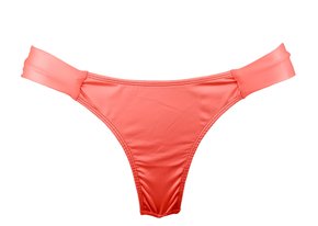 Calcinha De Biquíni Fio Dental Laranja Neon