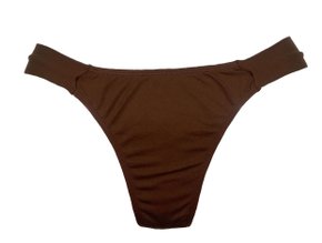 Calcinha De Biquíni Fio Dental Confort Marrom