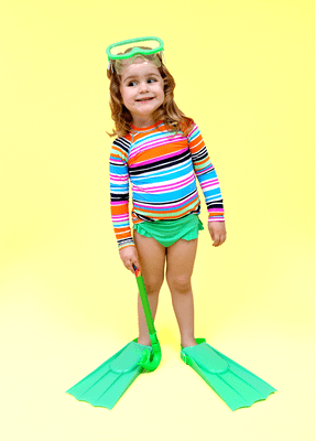 Calcinha De Biquíni Infantil Com Babadinho  Verde