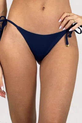 Calcinha Biquíni Laguna Textura Marinho