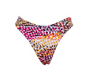 Calcinha De Biquíni Dupla Animal Print Rosa