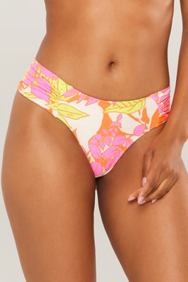 Calcinha De Biquíni Noronha Neon Folhas