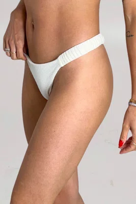 Calcinha De Biquíni Praia Mole Off White Textura