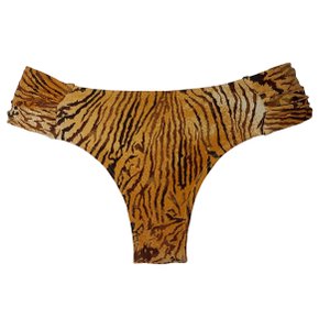 Calcinha De Biquíni Trancoso Animal Print Marrom