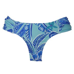 Calcinha De Biquíni Trancoso Folhas Azul