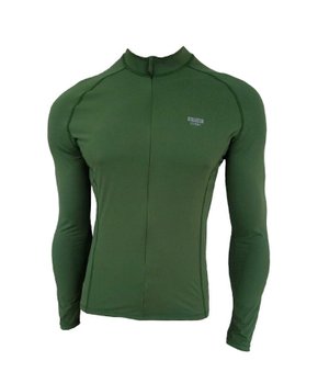 Camisa De Ciclismo Manga Longa Unissex Verde Musgo