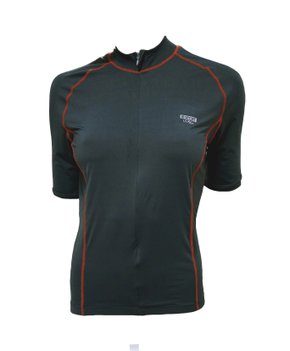Camisa de Ciclismo Unissex Cinza Com Trama