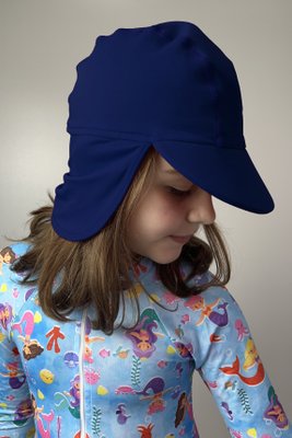 Chapéu Infantil com Proteção UV Azul Marinho