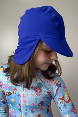 Chapéu Infantil com Proteção UV Azul Royal