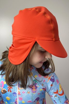 Chapéu Infantil com Proteção UV Laranja