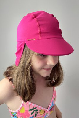Chapéu Infantil com Proteção UV Rosa