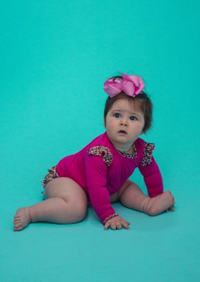 Conjunto De Biquíni Bebê Babadinhos Animal Print Rosa