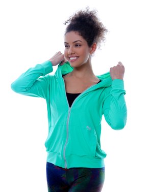 Jaqueta Mesh Dry Feminina Verde Jade