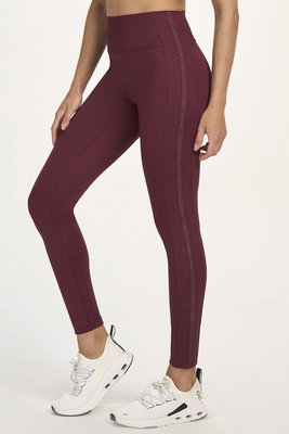 Legging Elástico Personalizado Alto Giro Marsala