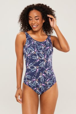 Maiô Amores Marinho Floral Mini