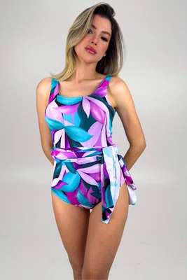 Maiô Porto Seguro Tropical Violeta