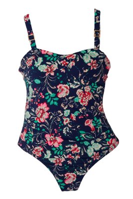 Maiô Campeche Azul Marinho Floral