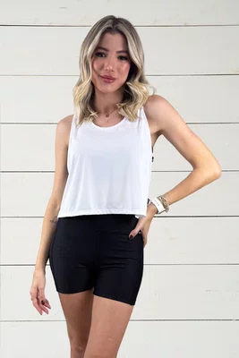 Regata Cropped Sofia Branca IB SPORT