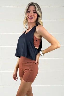 Regata Cropped Sofia Preto IB SPORT