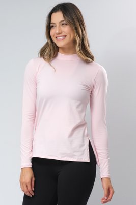 Blusa Térmica Com Fenda Lateral Rosa