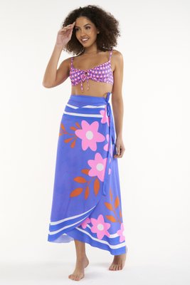 Saia Pareô Violeta Neon